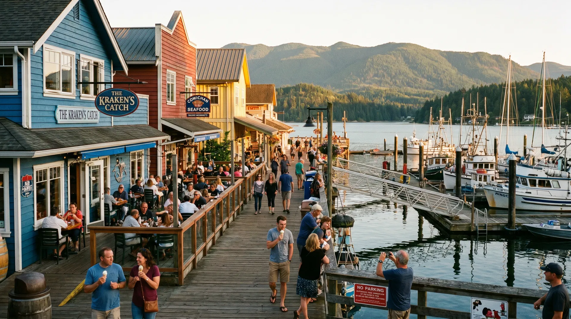 Scene from Cowichan Bay, Vancouver Island